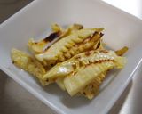 温泉卵カルボ風パスタ☆焼き筍・生ハムのせ作り方3写真