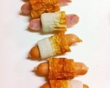 ウインナーちくわ肉巻き作り方1写真