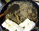 ゴボウいっぱい♡肉豆腐作り方3写真