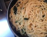 明太子とほうれん草の和風スパゲティ作り方10写真