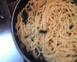 明太子とほうれん草の和風スパゲティ作り方10写真