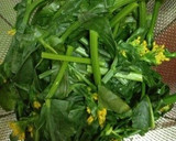 菜の花 バターしょうゆ炒め☆作り方1写真