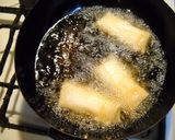 フェタチーズと白ネギの春巻き作り方3写真