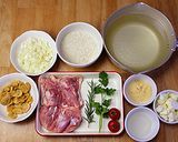 簡単なのに本格的♪チキンリゾット♪作り方1写真