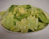 キャベツと鶏むね肉のレンジ蒸し作り方1写真