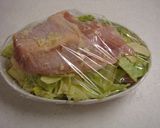 キャベツと鶏むね肉のレンジ蒸し作り方3写真