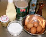 ゆで卵サラダ★カレー香るマヨネーズソース作り方1写真