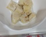 ジャックフルーツと鶏もものきんぴら風炒め作り方1写真
