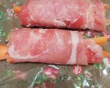 レンジで簡単＊豚こまでアスパラ肉巻き作り方3写真