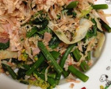 菜の花 バターしょうゆ炒め☆作り方8写真
