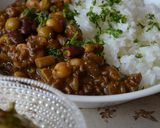 大豆とゴボウと挽肉の薬膳風カレー作り方7写真
