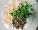 ひきわり納豆、めかぶ入りお茶漬け作り方6写真