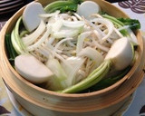 つけ麺風蒸し焼きそば☆野菜炒めをリメイク作り方4写真
