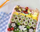 桜見に行楽弁当✿お花のおにぎり✿作り方8写真