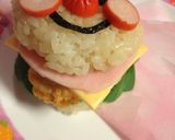 キャラ弁に〜ハンバーガー風なアンパンマン作り方6写真