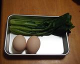 小松菜のたまごとじ作り方1写真