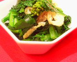 春の香り☆くきたち菜の油揚の炒め作り方5写真
