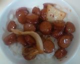 ウインナーとキムチの簡単どんぶり(^o^作り方4写真