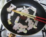 筍＆アスパラ＆ベーコンのぺペロンチーノ♪作り方3写真