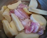 筍と鶏肉の煮物❀作り方3写真