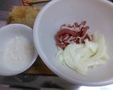 とろ玉牛丼作り方1写真