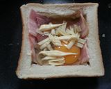 ベーコンエッグトースト作り方3写真