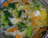 たっぷり野菜の中華風かきたま汁作り方3写真