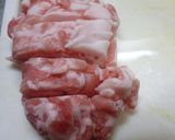 水菜と豚ばら肉の炒め煮作り方2写真