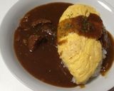 お手軽☆ビーフシチュー半熟オムライス♪作り方7写真