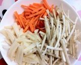 レンゴン、ごぼう、にんじんのきんぴら作り方1写真