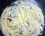 唐揚げのしょうゆ糀パスタ作り方1写真