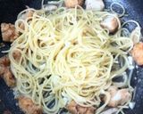 唐揚げのしょうゆ糀パスタ作り方2写真