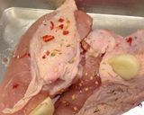 若鶏胸肉の炊飯器で加熱。使ってコンフィ作り方2写真