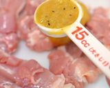 ブランデー漬フルーツやわらかチキンソテー作り方4写真