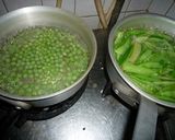 発芽玄米で炊く豆ごはん　京都カフェ作り方4写真