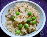 発芽玄米で炊く豆ごはん　京都カフェ作り方10写真