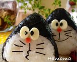 簡単お弁当♡ドラえもんおにぎり♡キャラ弁作り方5写真