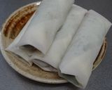 焼き肉チーズ☆シソの葉春巻き作り方2写真