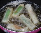 焼き肉チーズ☆シソの葉春巻き作り方3写真