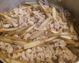 豚しゃぶ肉と山ごぼうの簡単炒り煮作り方3写真