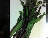 紅菜苔とモヤシと舞茸の炒め物作り方1写真