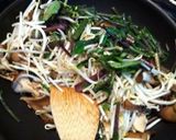 紅菜苔とモヤシと舞茸の炒め物作り方2写真