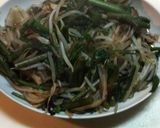 紅菜苔とモヤシと舞茸の炒め物作り方3写真