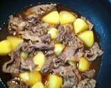 フライパンで簡単☆牛肉のガリバタ醤油煮☆作り方3写真