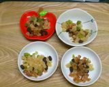 コロコロ♬甘納豆入り抹茶ミニキューブパン作り方3写真