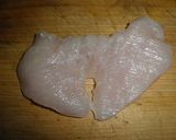 鳥ムネ肉のはさみチーズ揚げ作り方1写真