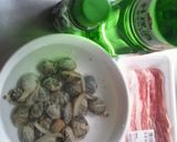 簡単 春旬スピード豚バラ肉あさり酒蒸し作り方2写真