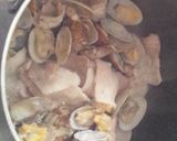 簡単 春旬スピード豚バラ肉あさり酒蒸し作り方5写真