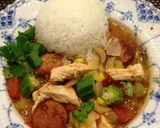 食べる　チキン、ソーセージ　スープ作り方9写真