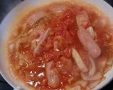 玉ねぎとフランクフルトの♥トマト煮込み作り方3写真